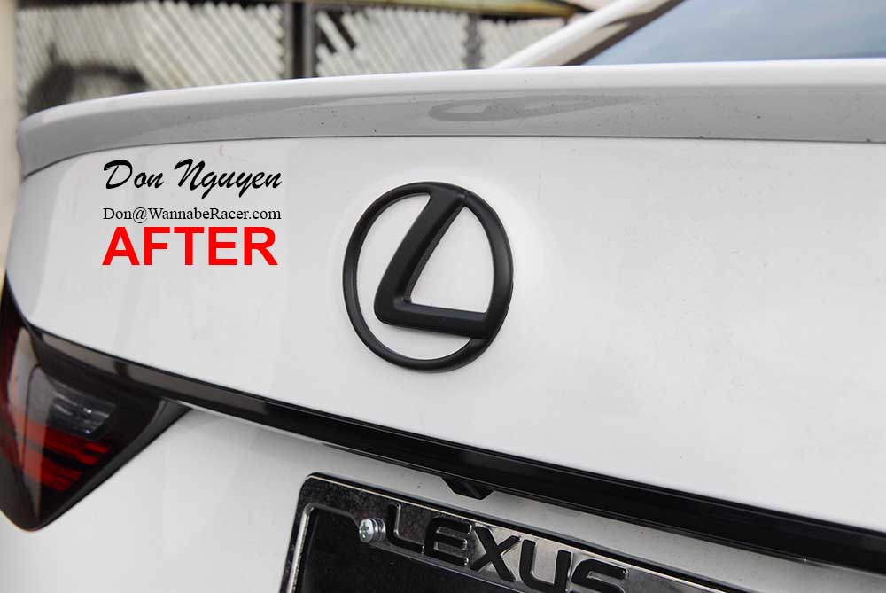 Lexus Gs350 F Sport Sedan Plasti Dip Rear Badges Emblems