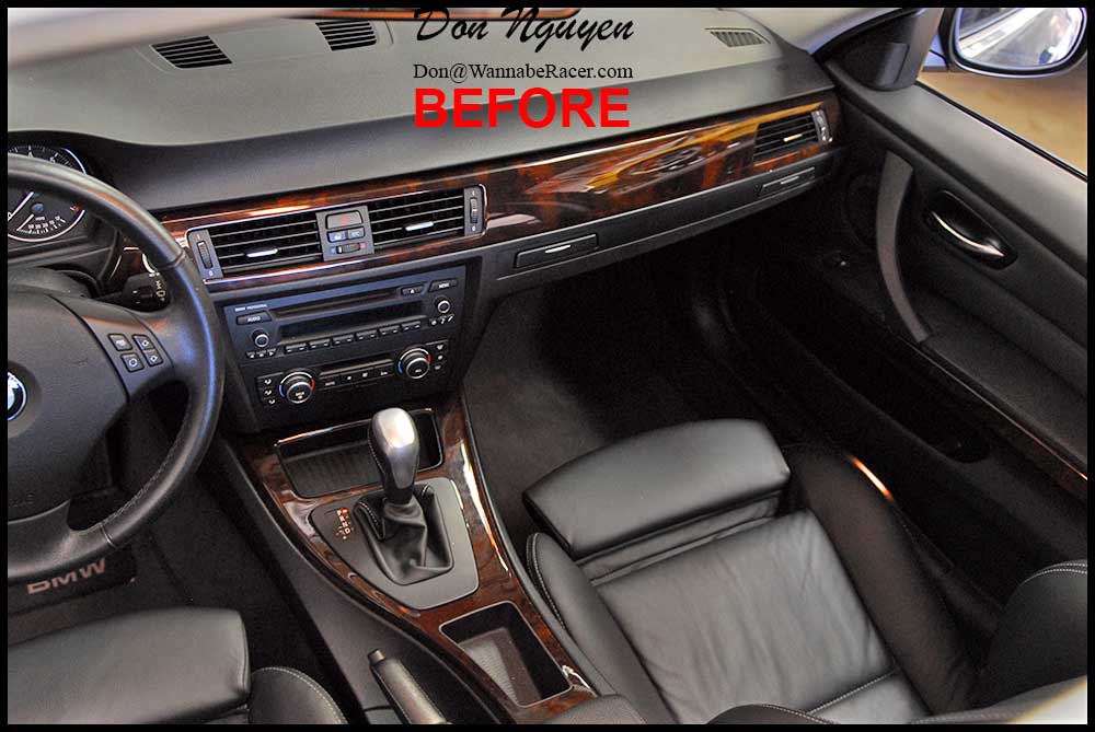 BMW 328i E90 Sedan - Gloss Carbon Fiber Vinyl Interior Car — WANNABERACER WRAPS