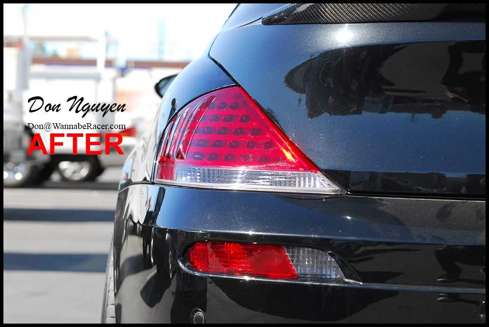 BMW M6 Coupe E63 Tinted / Smoked Tail Lights Vinyl Car Wrap