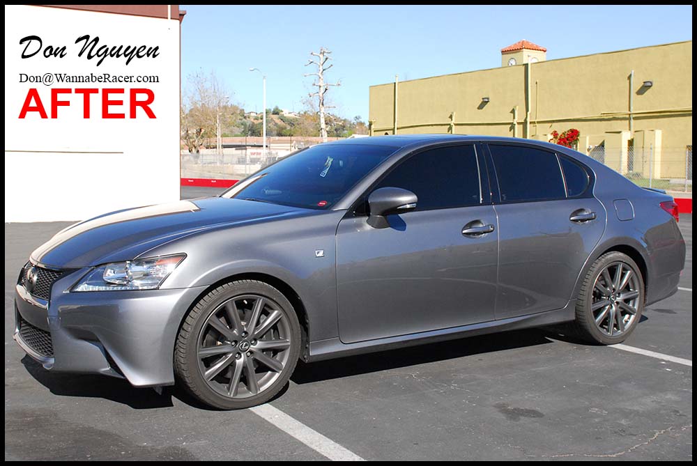 Lexus Gs350 F Sport Sedan Gloss Black Window Trim Front Grill And Rear Trunk Vinyl Vehicle Wrap Wannaberacer Wraps