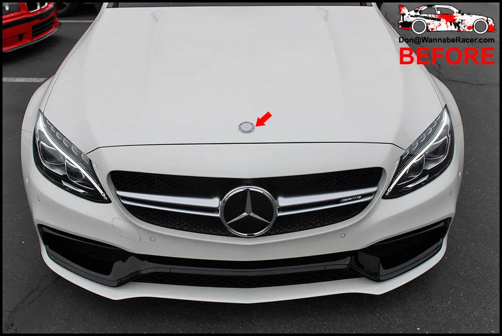 Mercedes Benz C63 AMG Coupe Gloss Black Roof Vinyl Car Wrap & Plasti