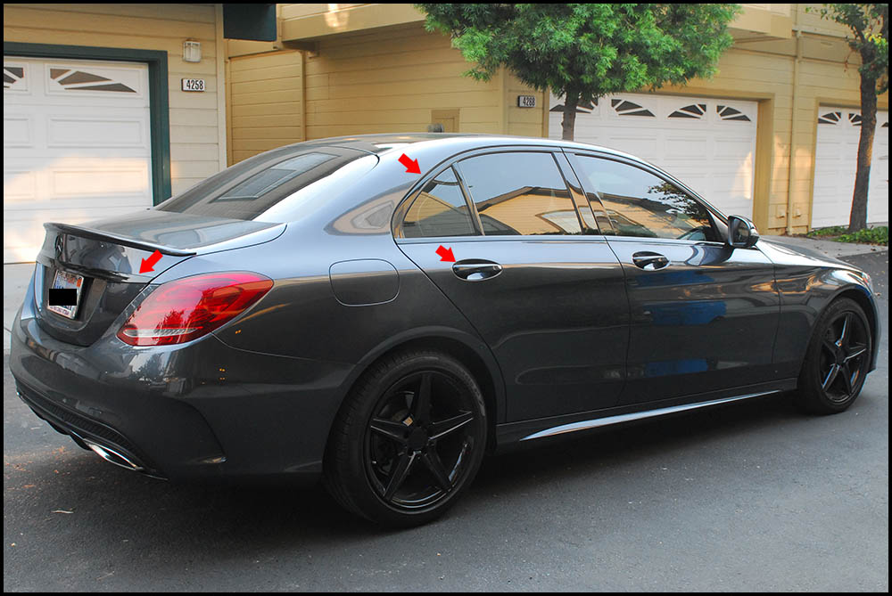 How To Vinyl Wrap Door Handles - Mercedes C-Class 