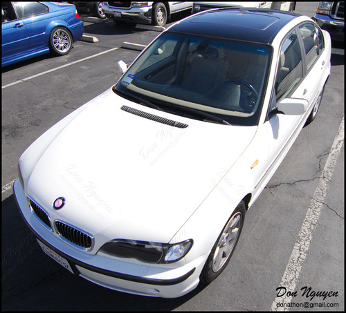 BMW 325i E46 Coupe - Gloss Black Roof Vinyl Car Wrap