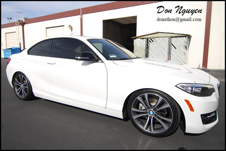 BMW F22 235i Coupe - Gloss Black Window Trim Wrap