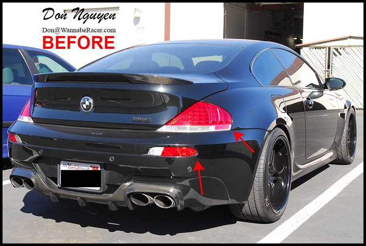 BMW M6 Coupe E63 - Tinted / Smoked Tail Lights Vinyl Car Wrap