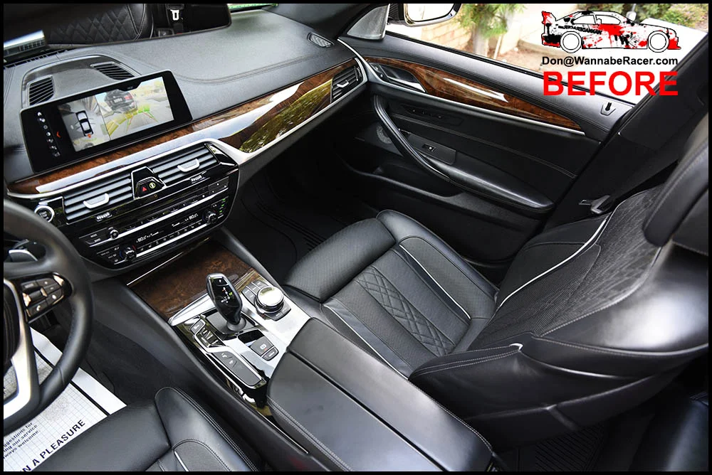 BMW F10 550i Sedan 3M 1080 Gloss Carbon Fiber Interior Vinyl Car Wrap