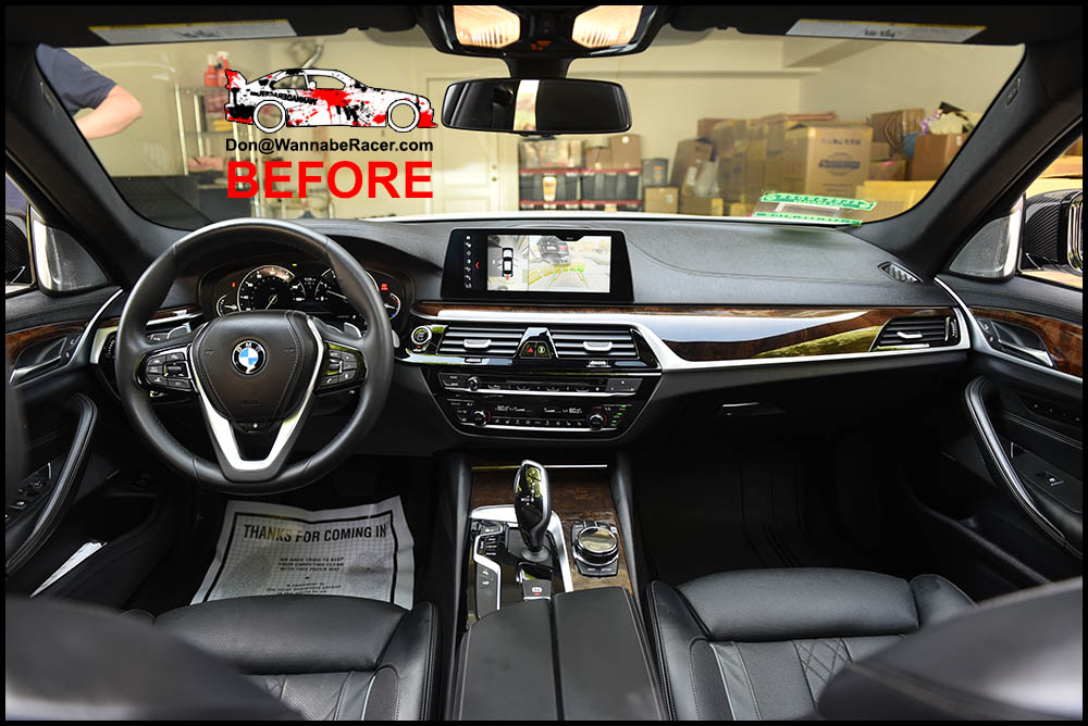 BMW F10 550i Sedan 3M 1080 Gloss Carbon Fiber Interior Vinyl Car Wrap