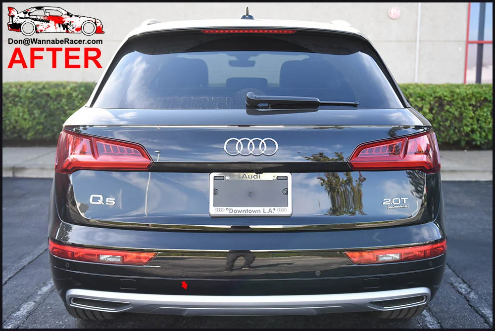 Audi Q5 SUV Gloss Black Chrome Delete Package Vinyl Car Wrap
