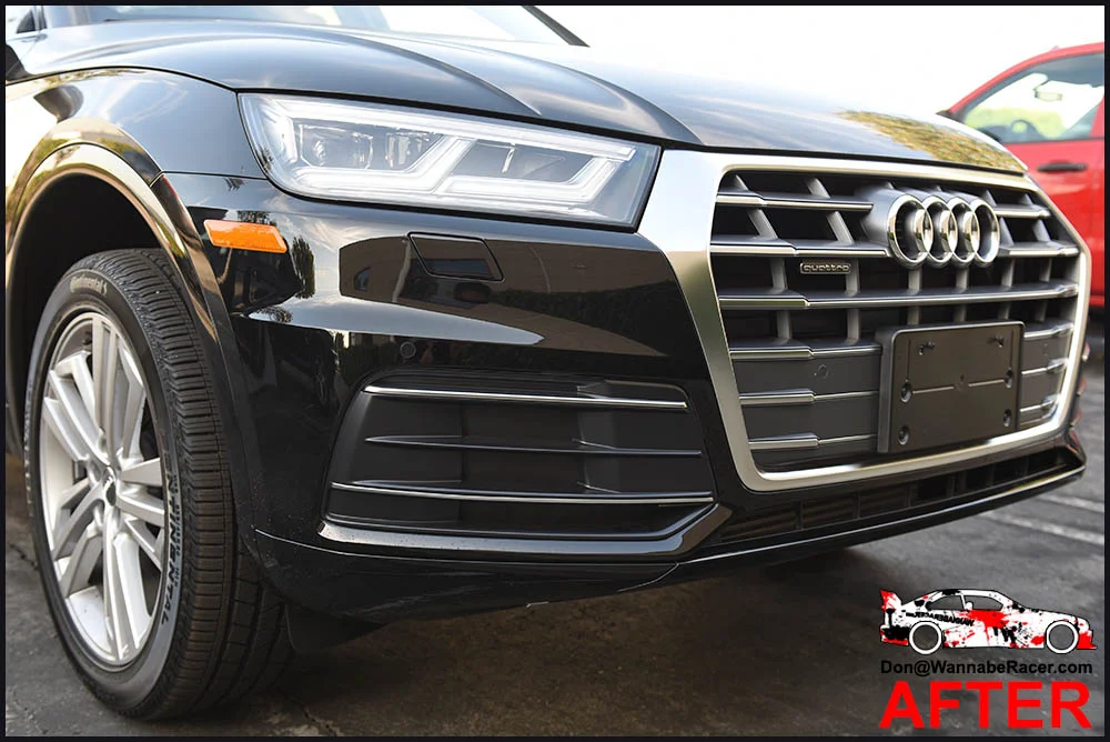 Audi Q5 SUV Gloss Black Chrome Delete Package Vinyl Car Wrap