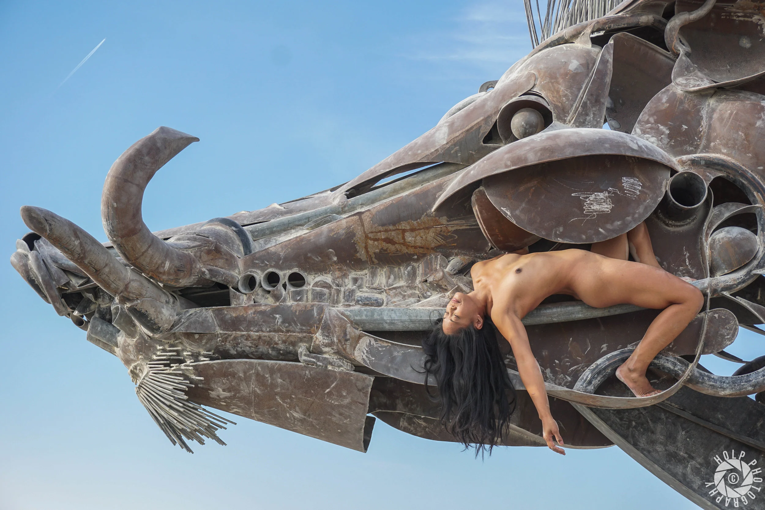Nude Model Art at Burning Man