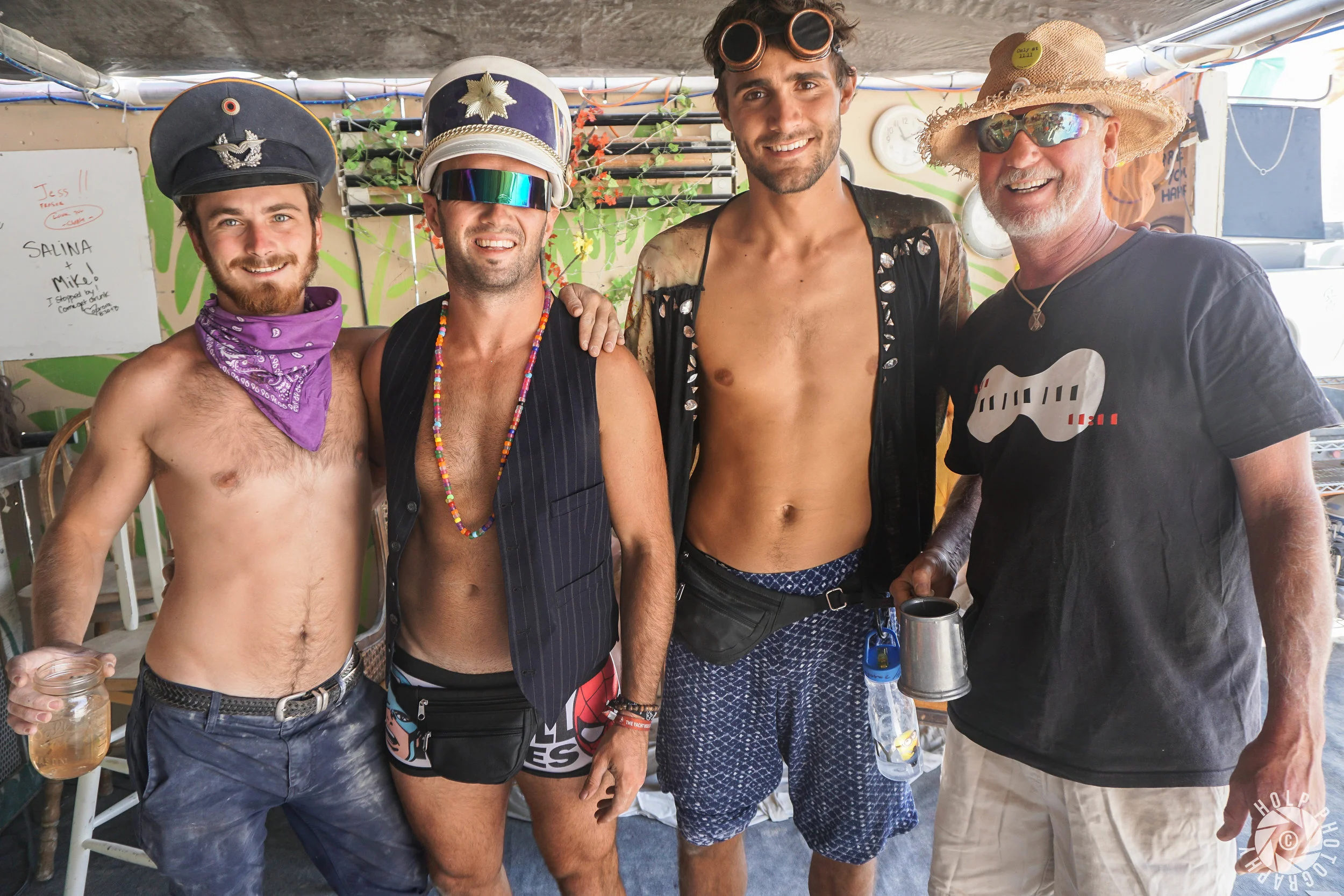 Here's a group of friendly burners at Camp 11:11.