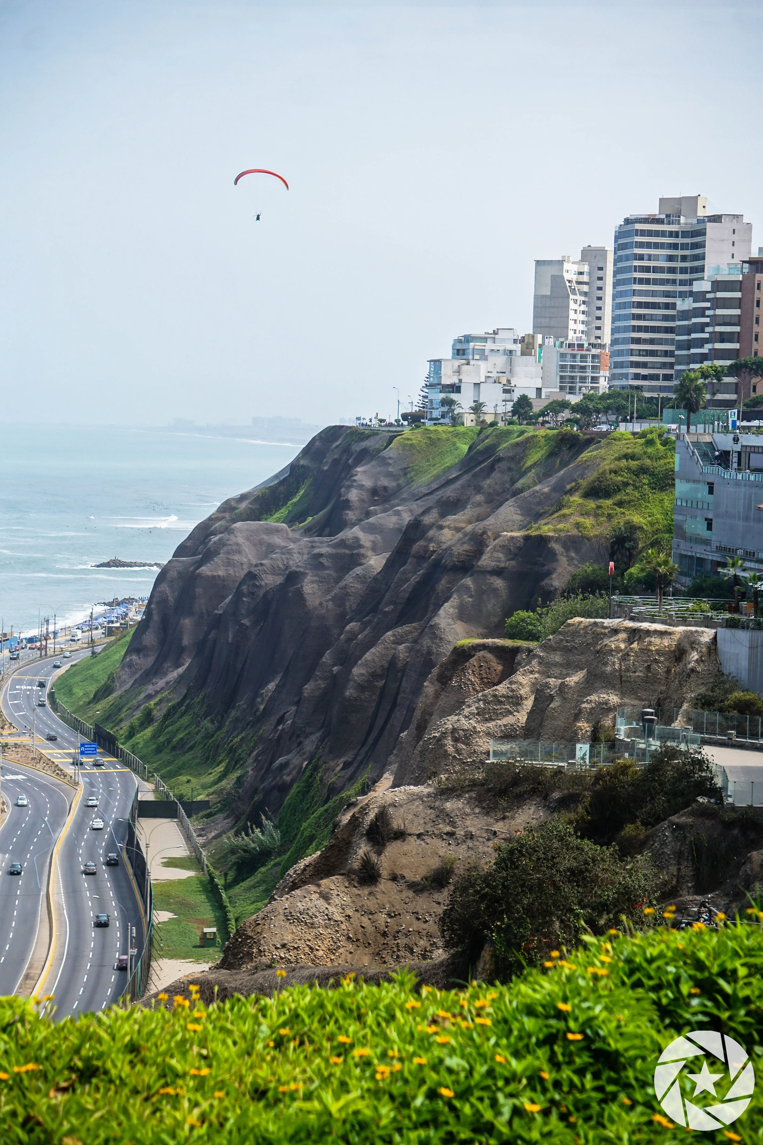 Miraflores Cliff Edge on Pacific Coast
