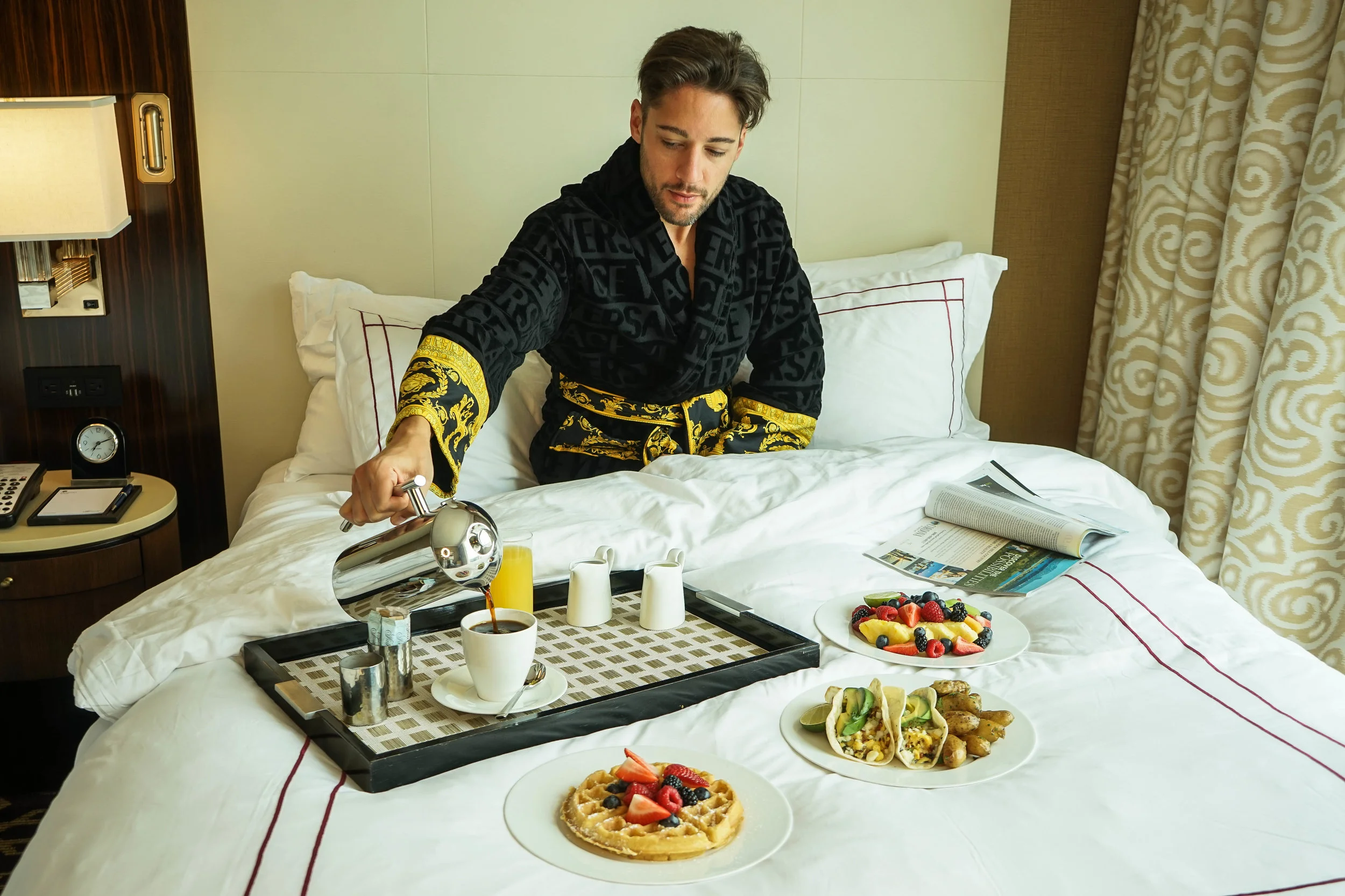 Breakfast In Bed at Fairmont Hotel