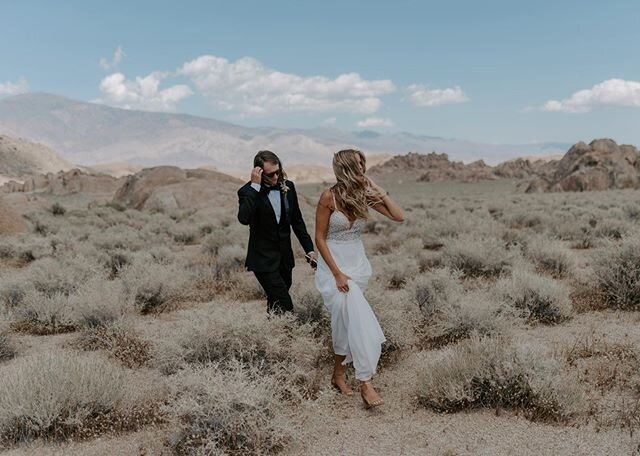 We&rsquo;ll take all the windy desert elopements. This one was pure magic ✨