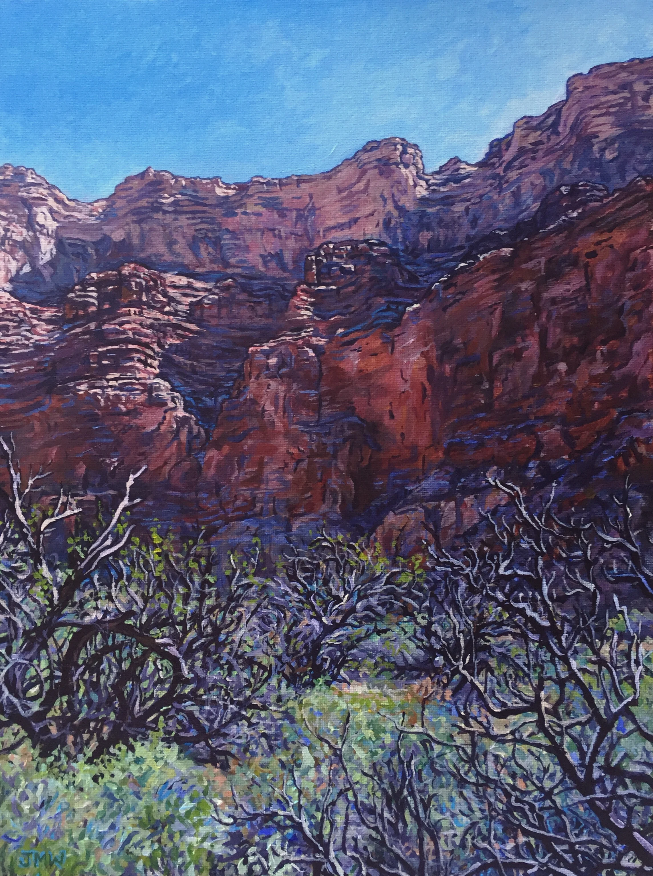  Acrylic on Canvas Board, 12" x 16", 2015 