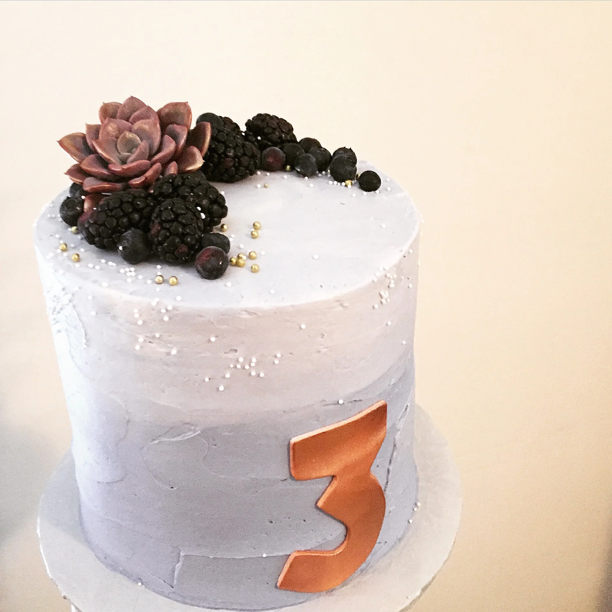 Berry Ombre Birthday Cake 