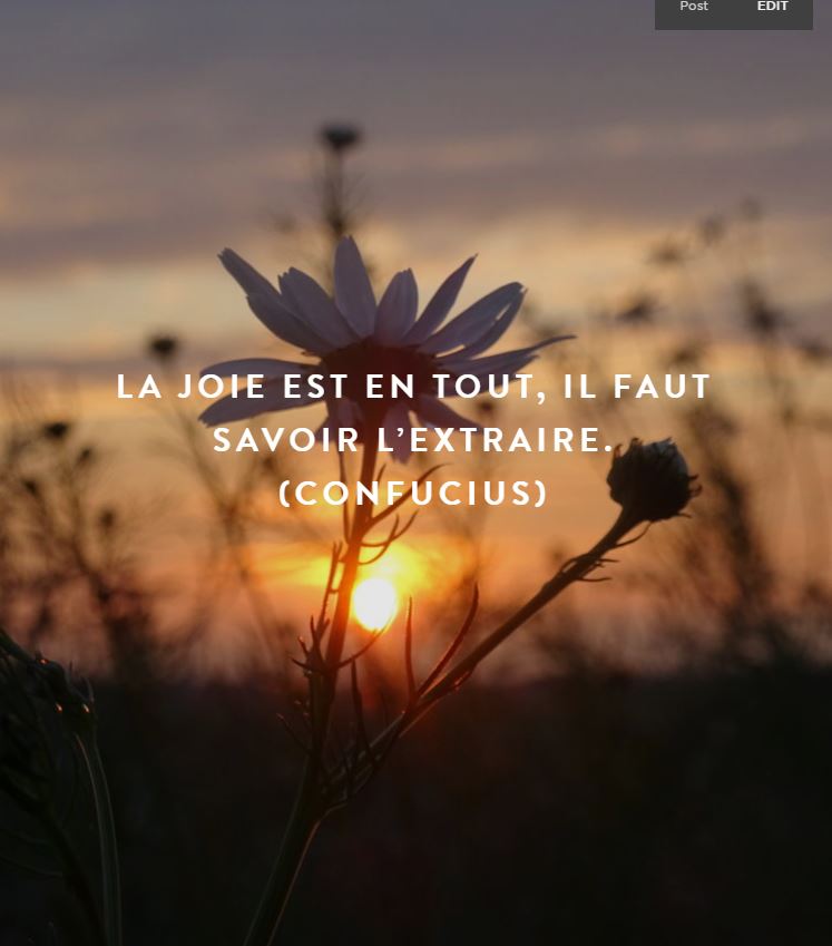 Message à regarder, lire et méditer