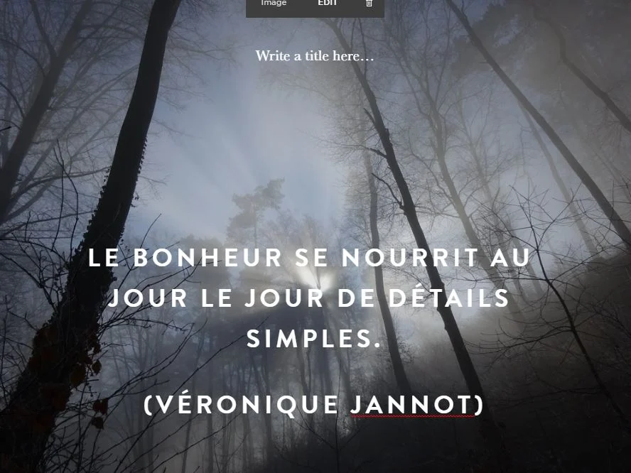 Message à regarder, lire et méditer