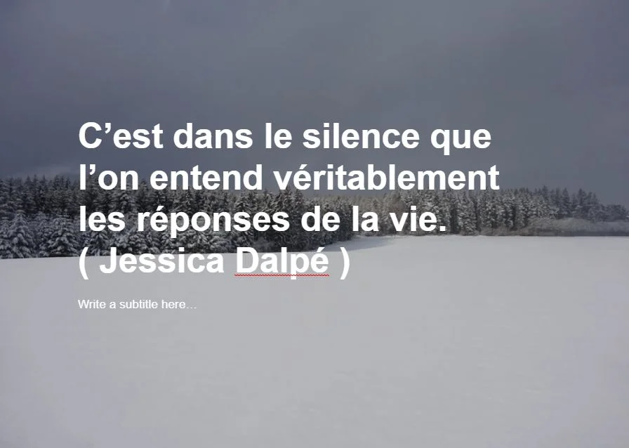 Message à regarder, lire et méditer