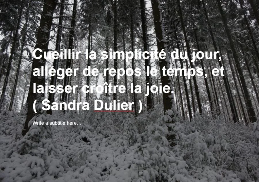 Message à regarder, lire et méditer