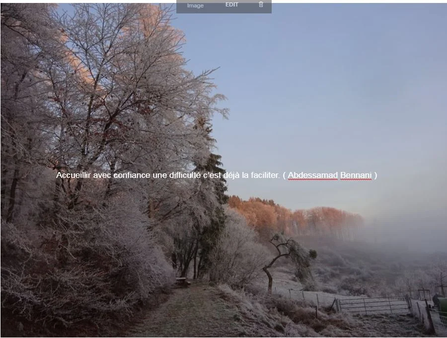 Message à regarder, lire et méditer