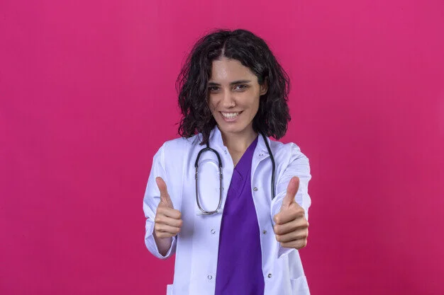 femme-medecin-portant-blouse-blanche-stethoscope-sourire-heureux-montrant-pouces-vers-haut-debout-rose-isole_141793-19446.jpg