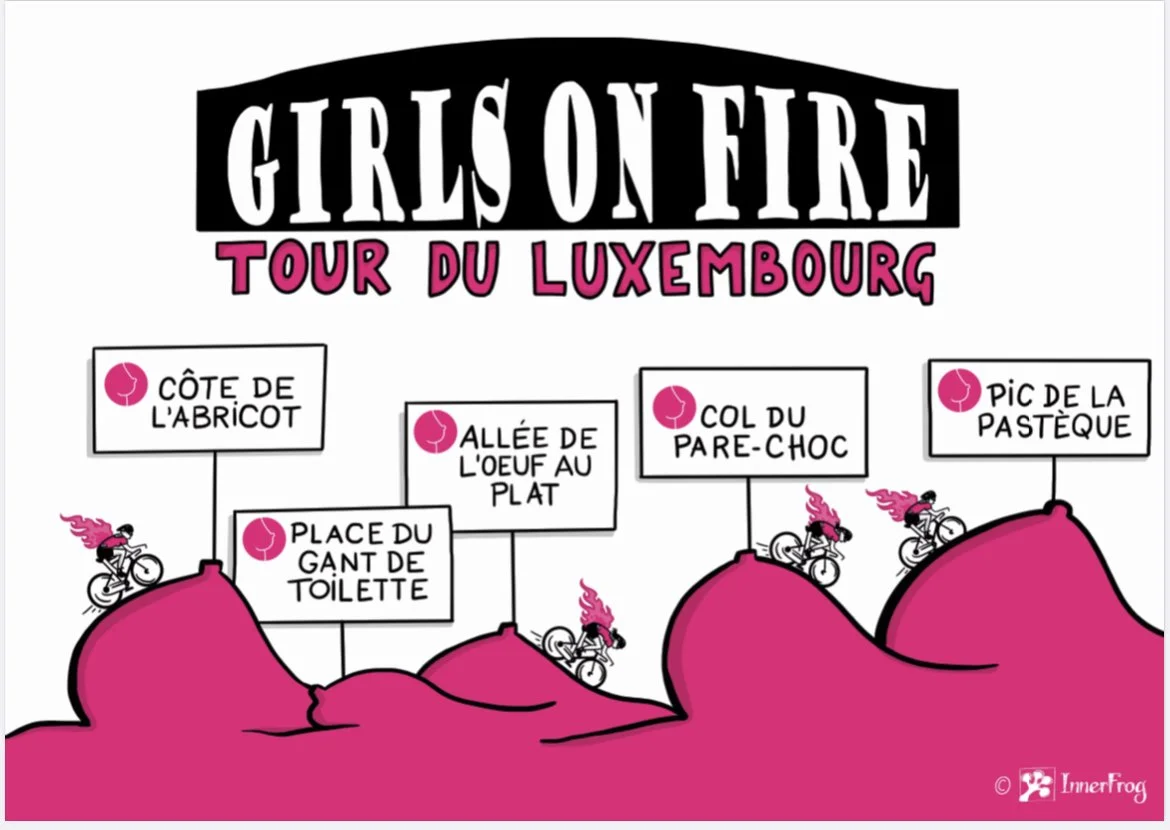 Girls on fire pédalent pour Think Pink Lux