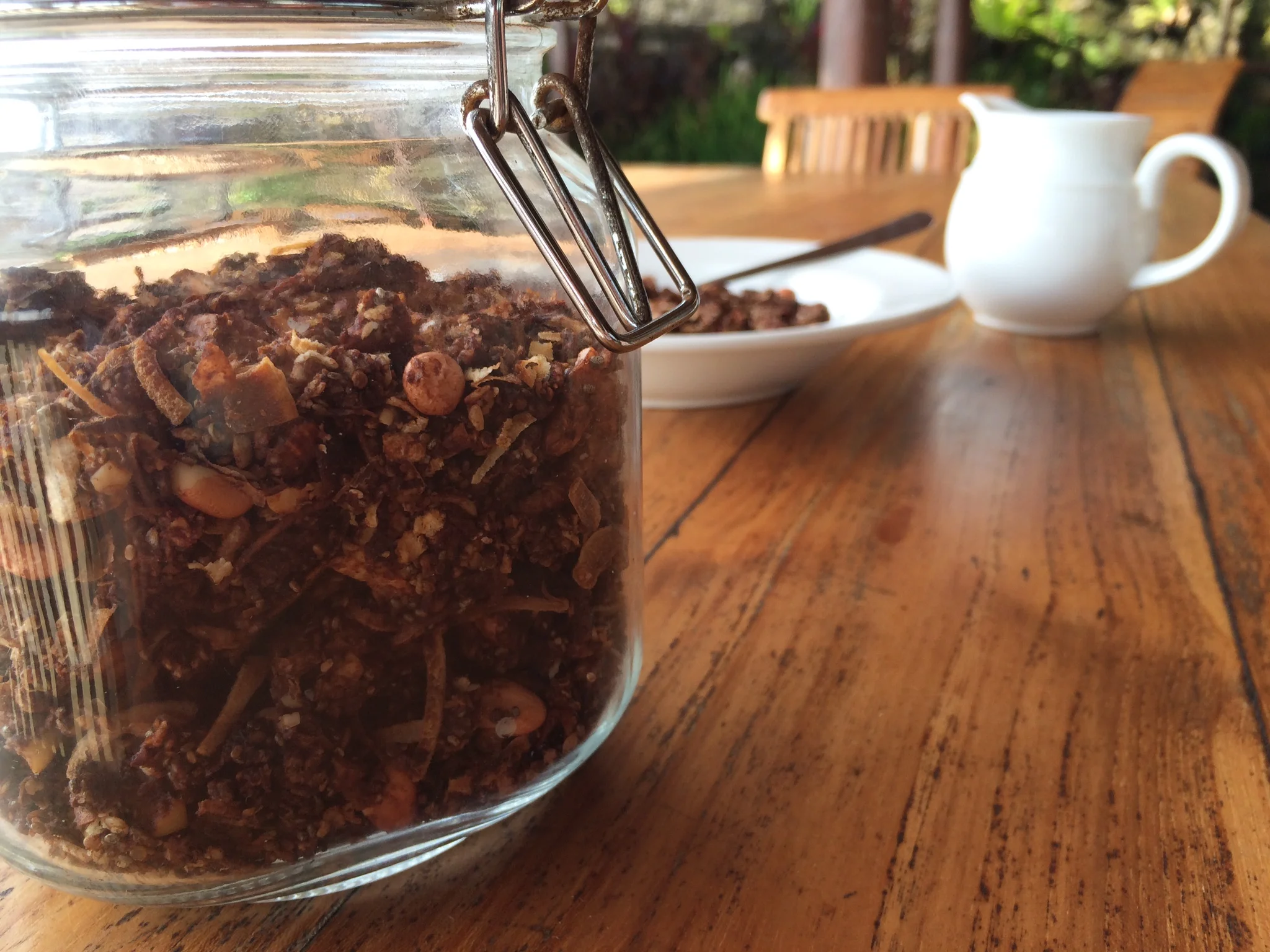 Chocolate Chai Spiced Granola with Quinoa and Chia Crunch