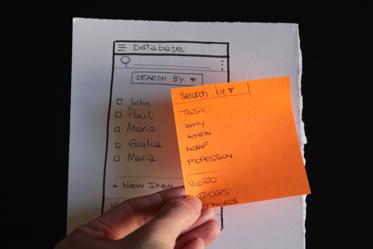 UXplore App : Users Testing with paper prototype