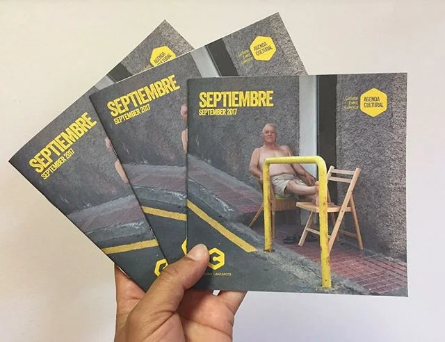 La agenda de @cultura_lanzarote este mes de septiembre viene en su portada con una imagen de La Costa afortunada 🎉🎉👏👏👏😍😍