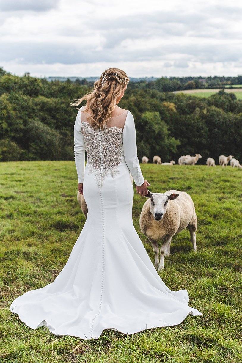 Bride with Sheep