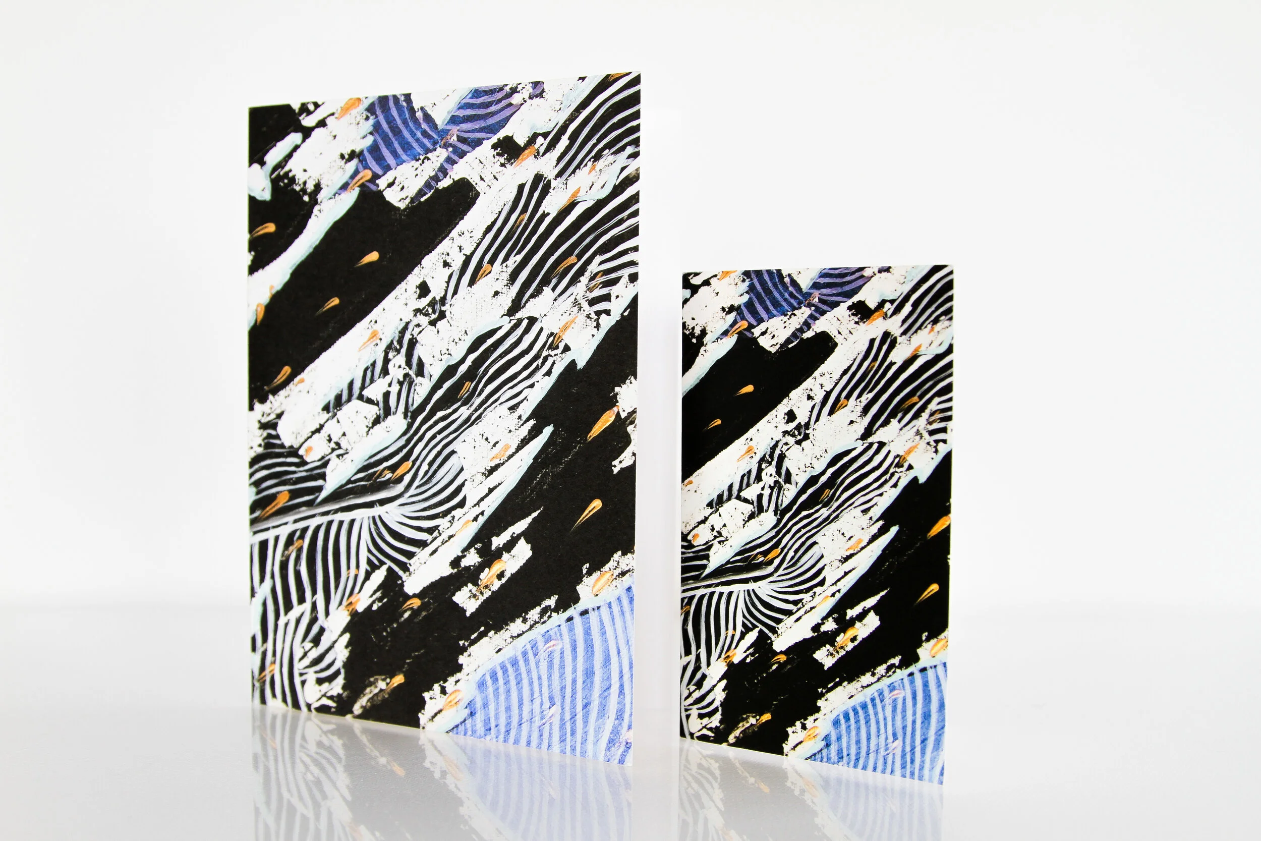 Zebra Lines Mini Card