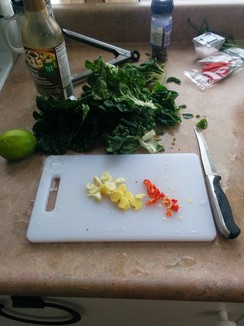 Slice your aromatics.