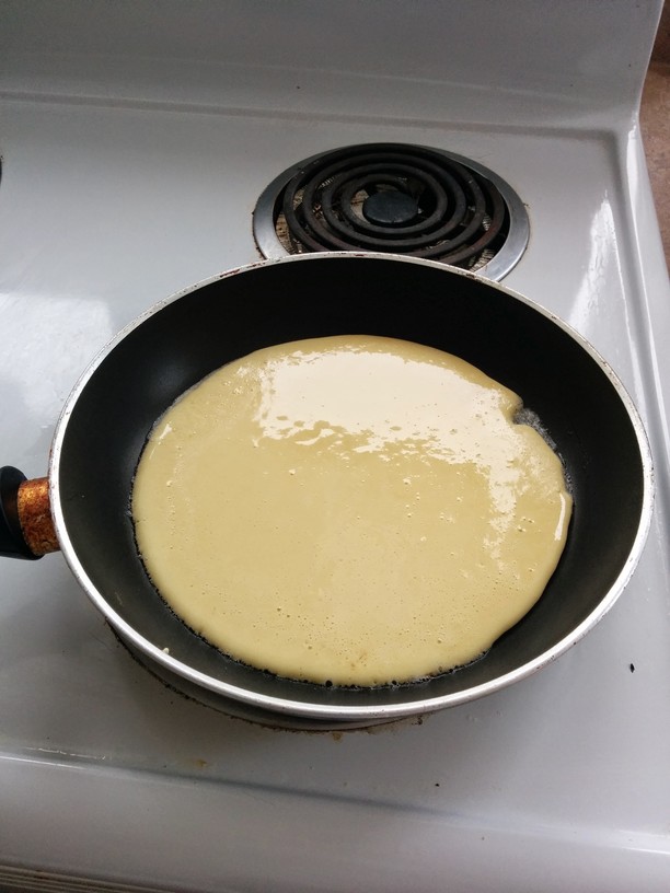 Pour in your batter.