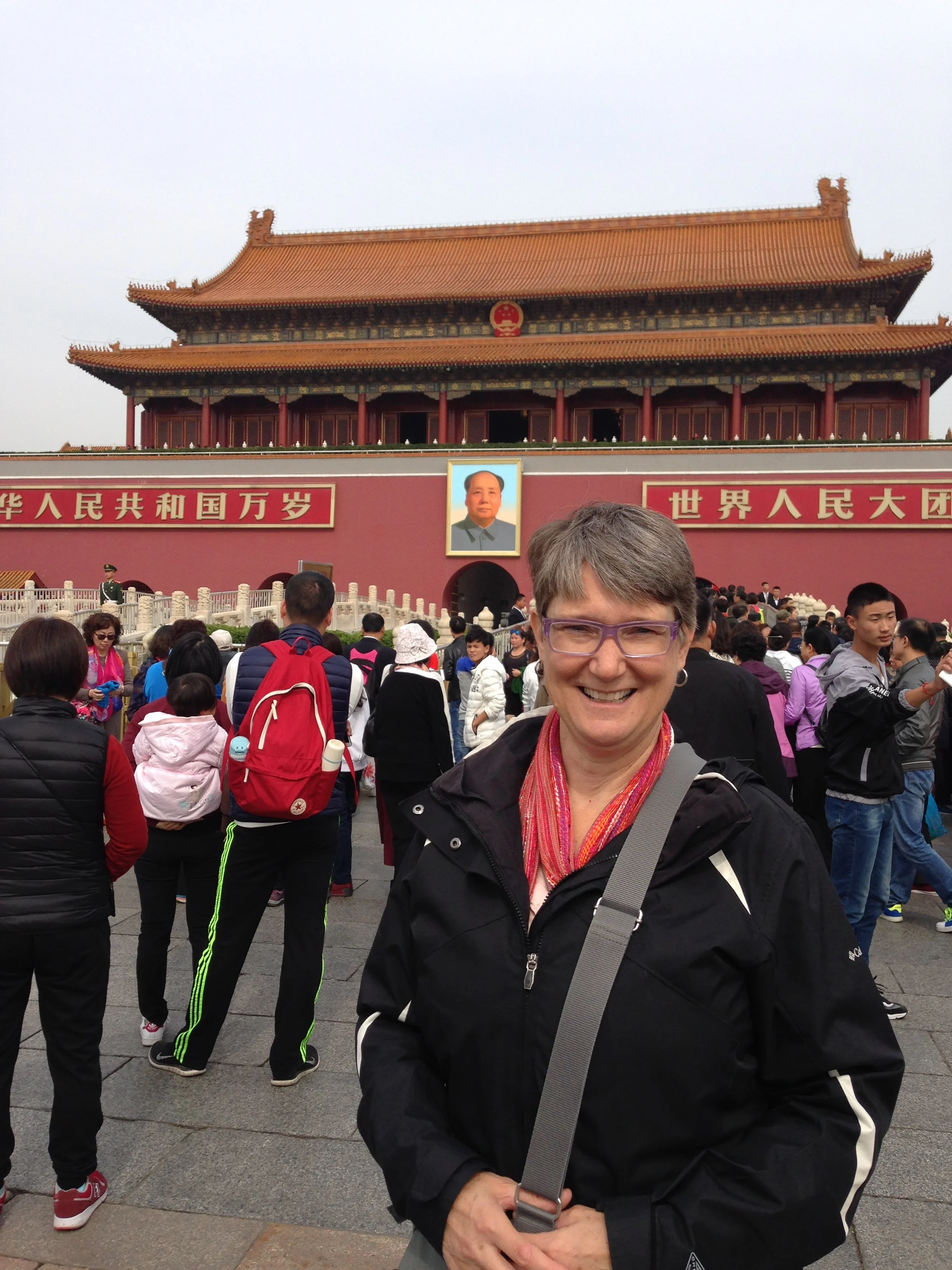 Obligatory picture outside the gates.
