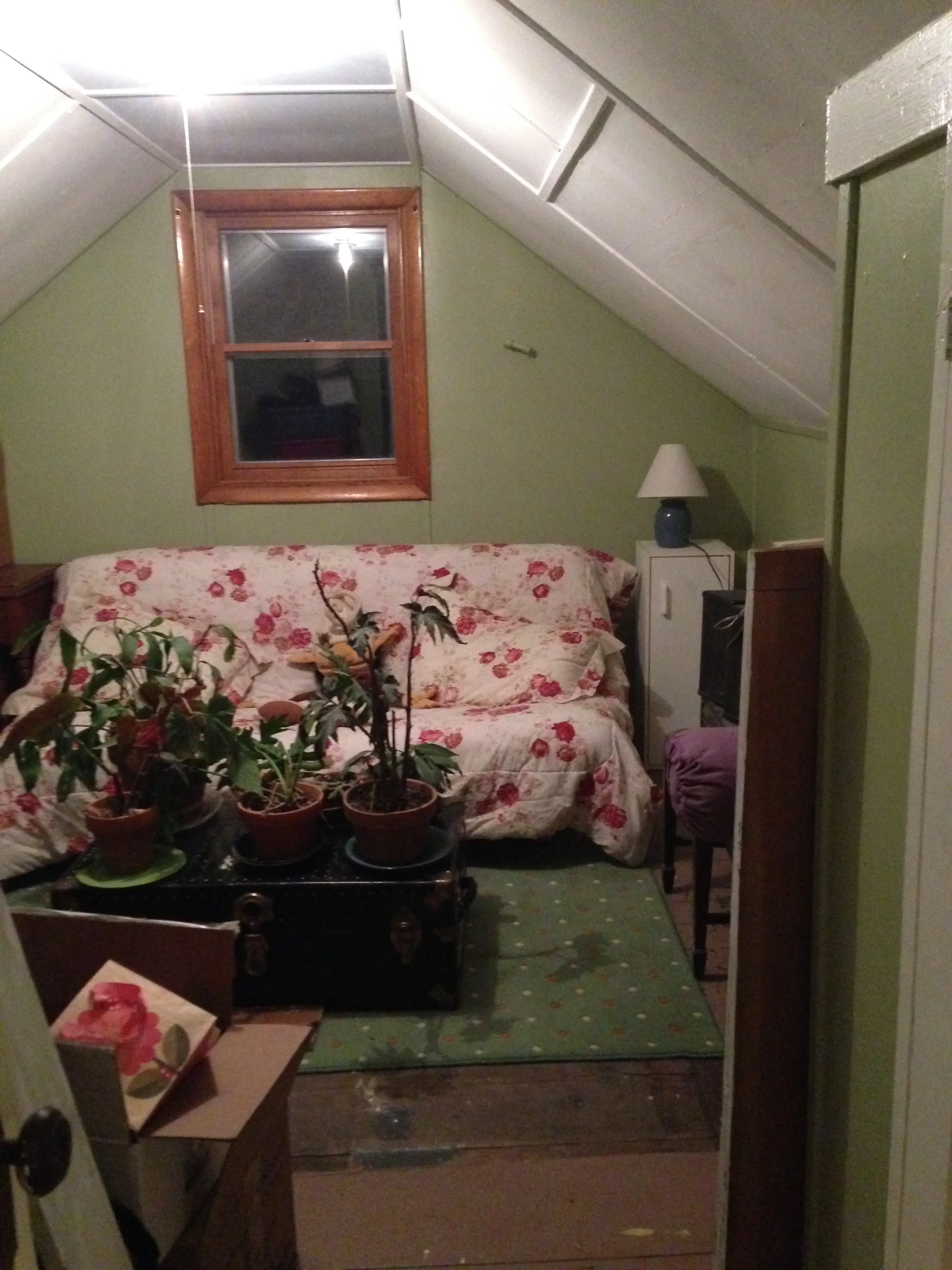 The puppet room (they're just out of sight)--oh, I did this room myself.