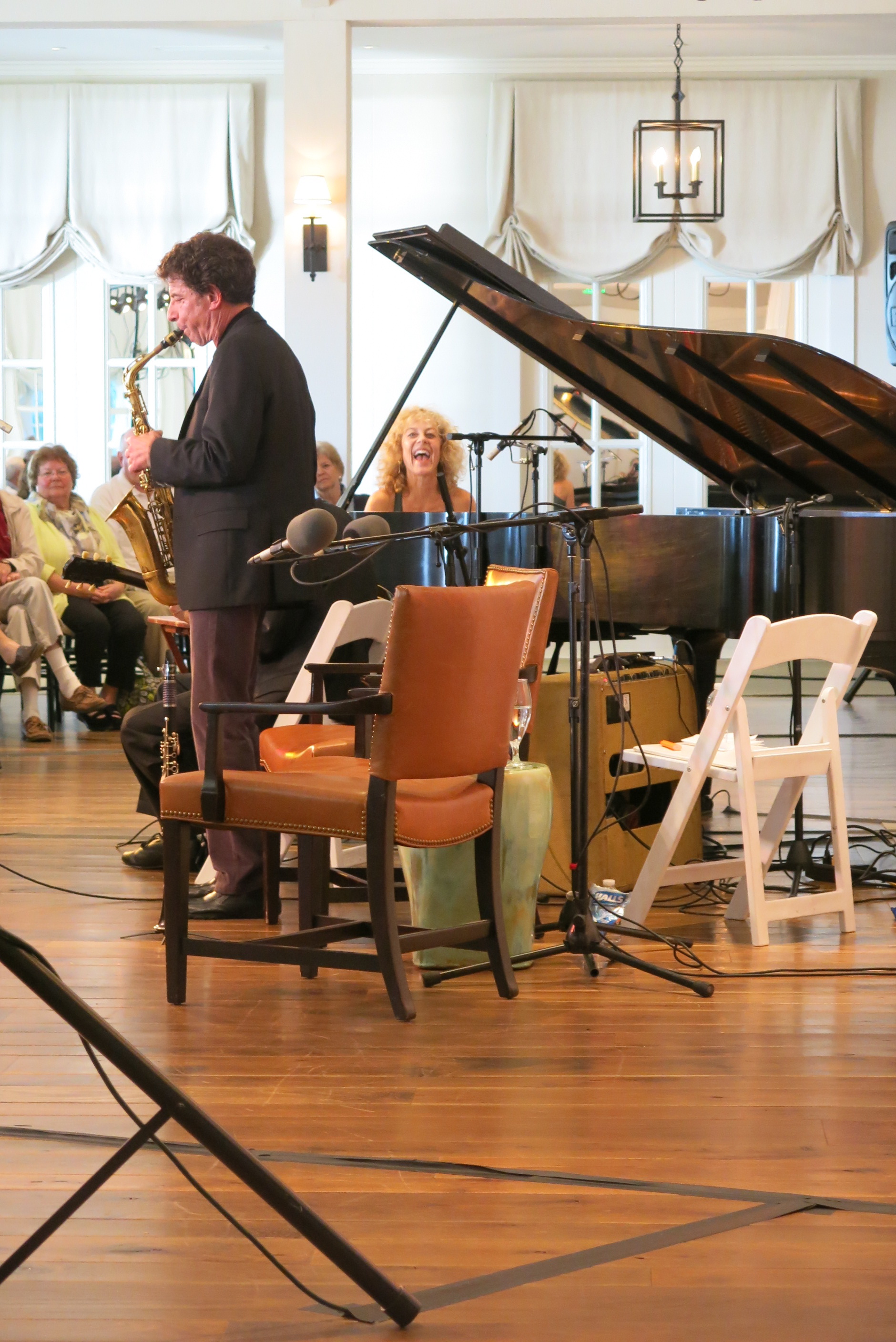Eric Schneider performs with Judy