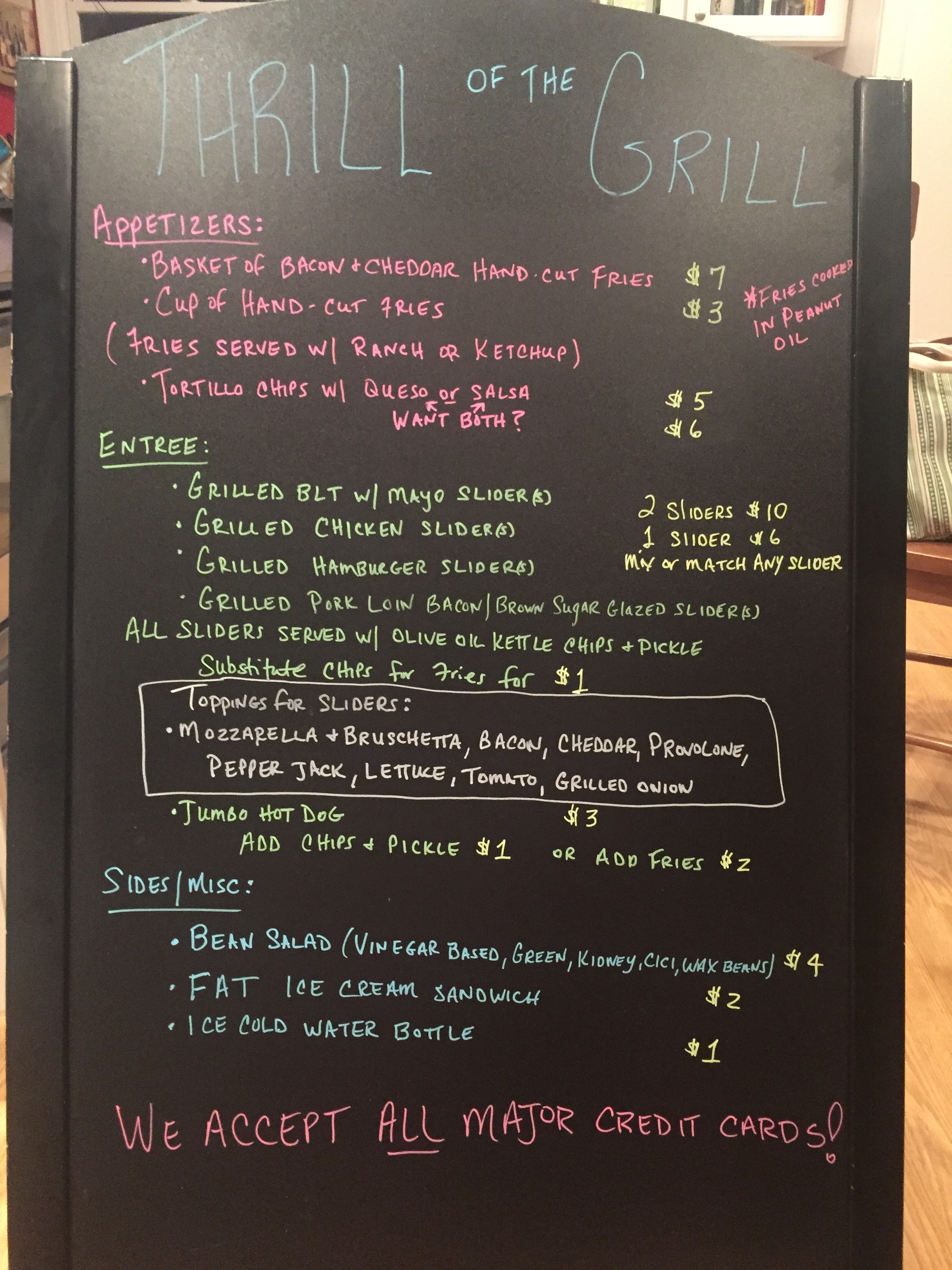Sample Event Menu