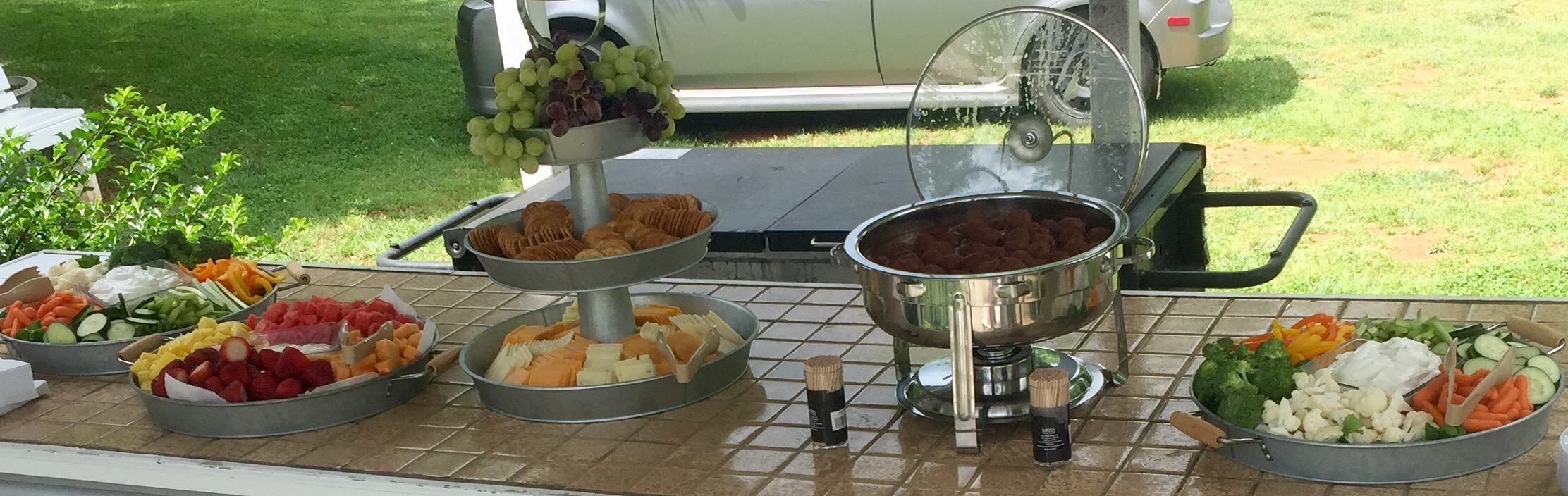 Appetizers at Wedding
