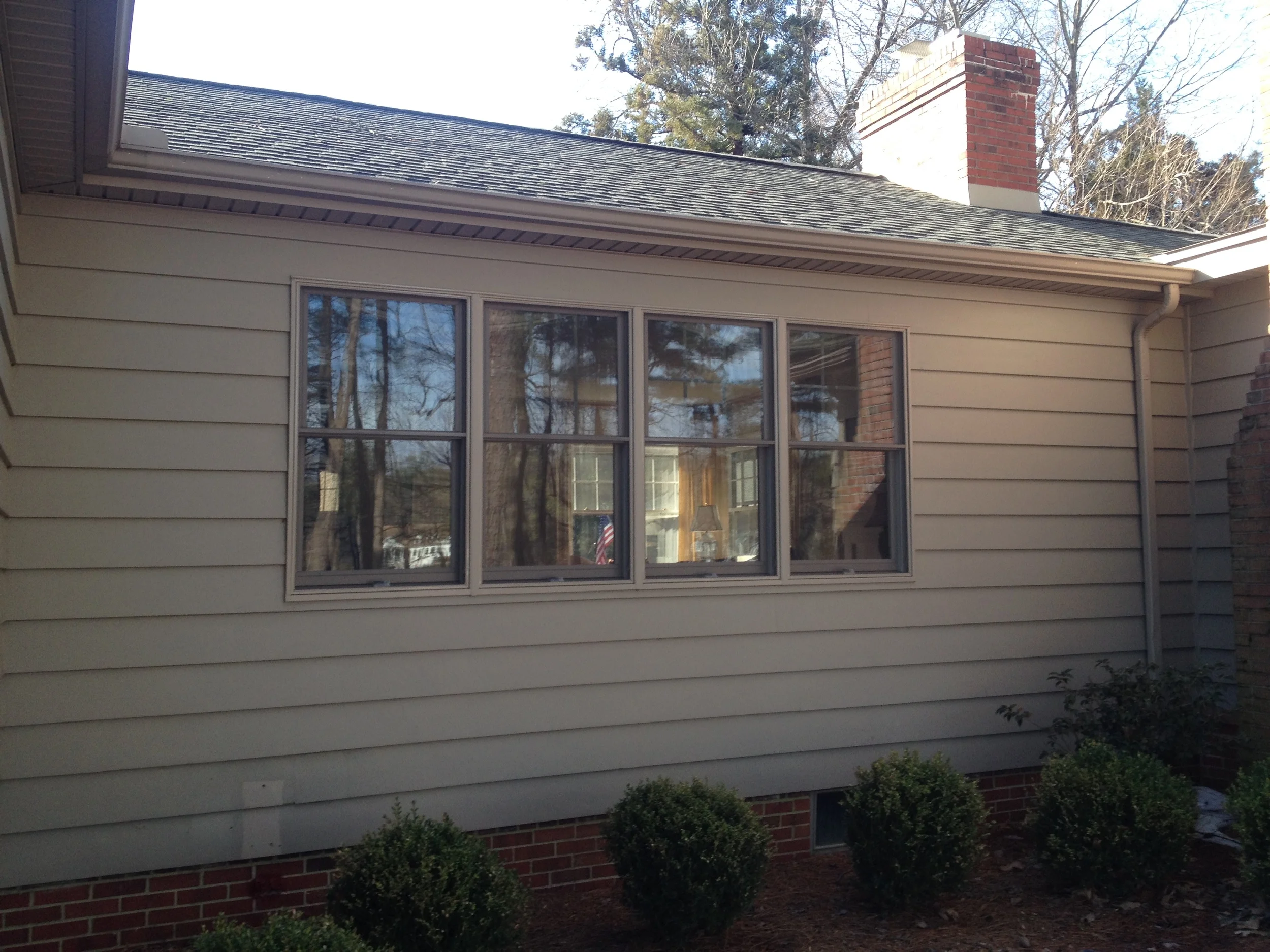 A new set of Andersen windows was installed