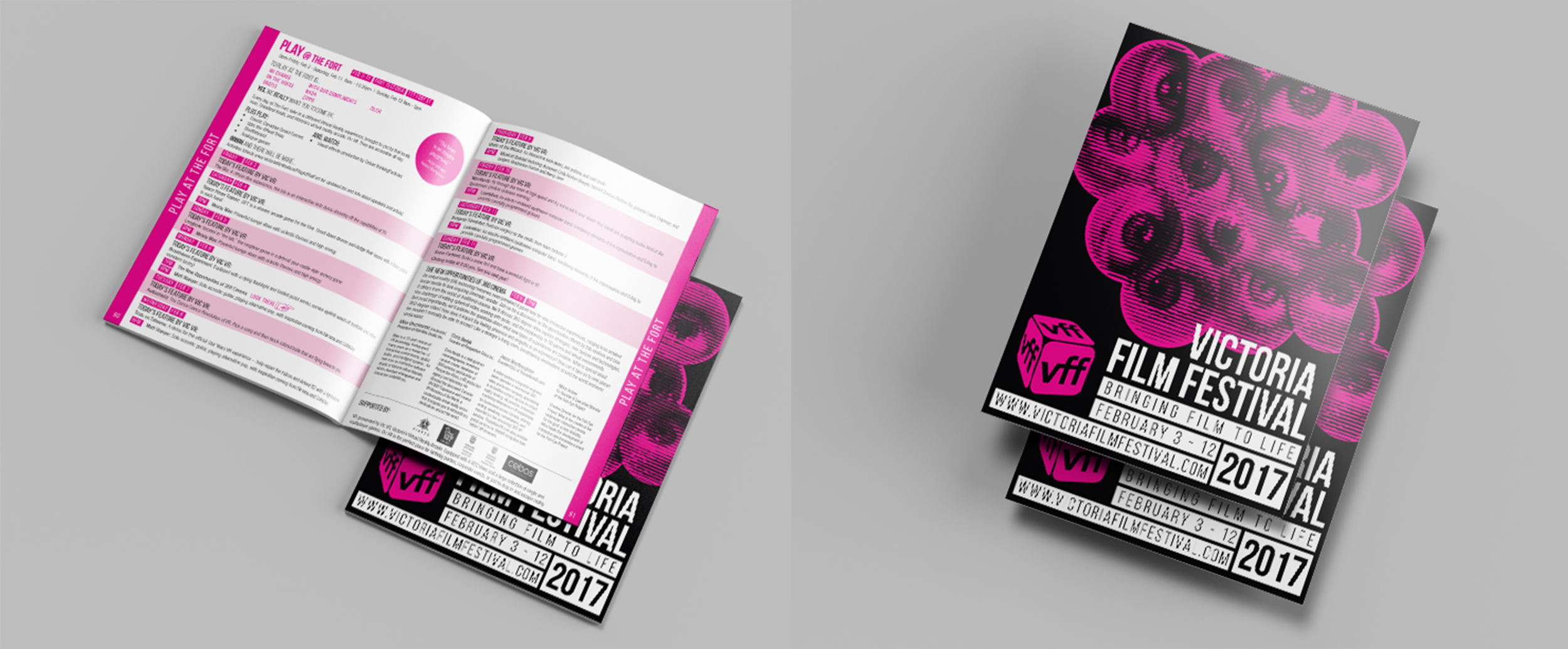  Our graphic design team also tackled the 110-page Program Guide for this year's Film Festival, complete with information on all the films being shown and a schedule of programming. 