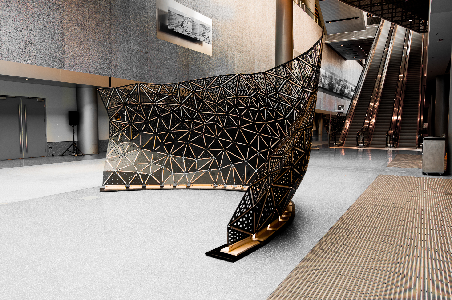 In early 2018, we were approached by Connect Seven, an event planning organization based in Vancouver, to design an elegant space partition installation at TED 2018.