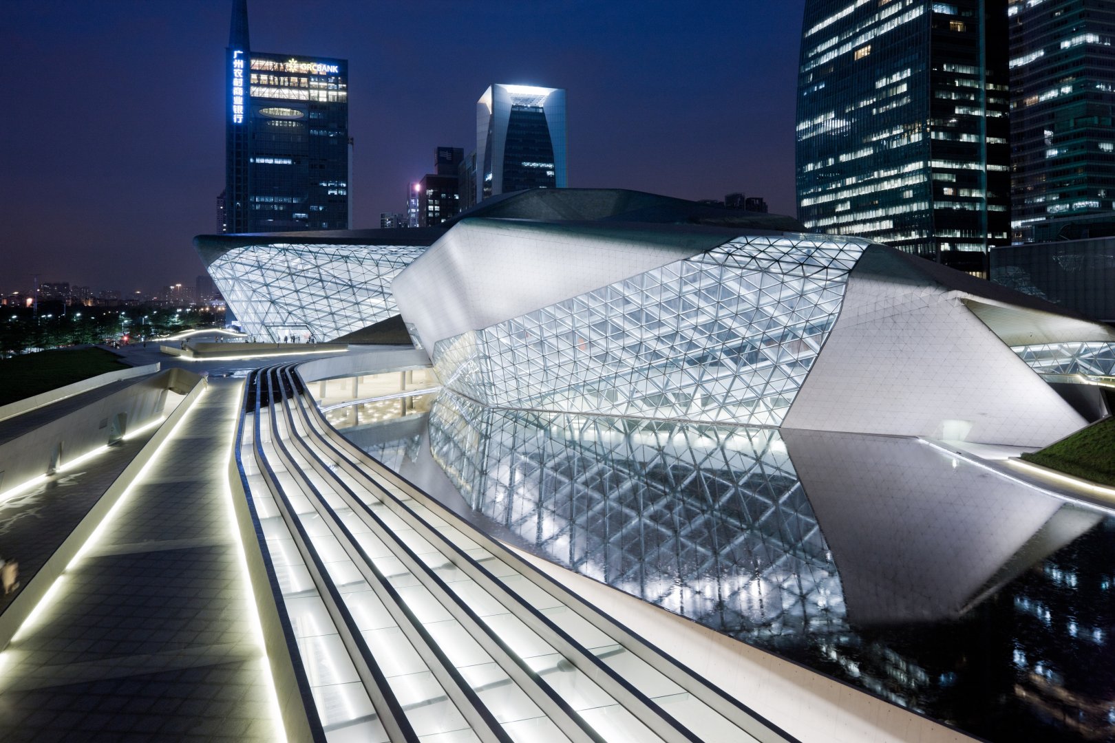 Guangzhou Opera House by Zaha Hadid Architects 