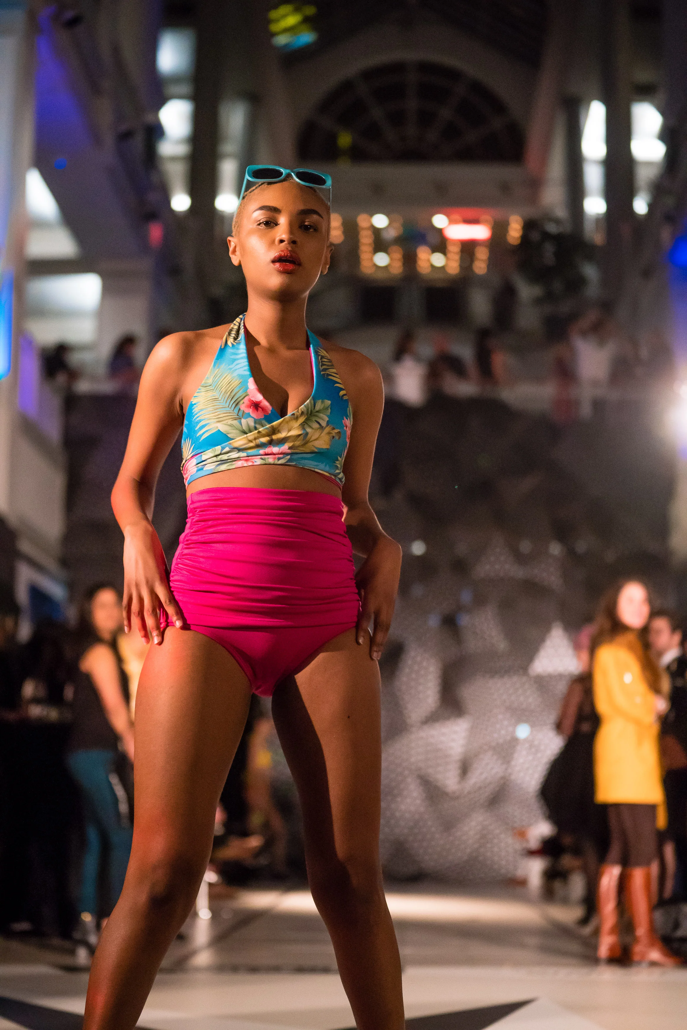 The result was a visually stunning and cost-effective recyclable backdrop wall, popular for selfies and portraits, which elevated the look and feel of Strike Midnight fashion show to the next level.