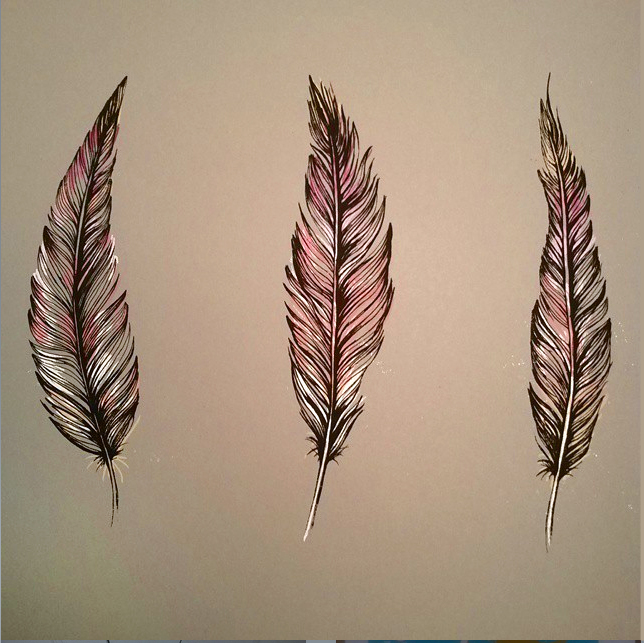 'Feathers 3' Art Print