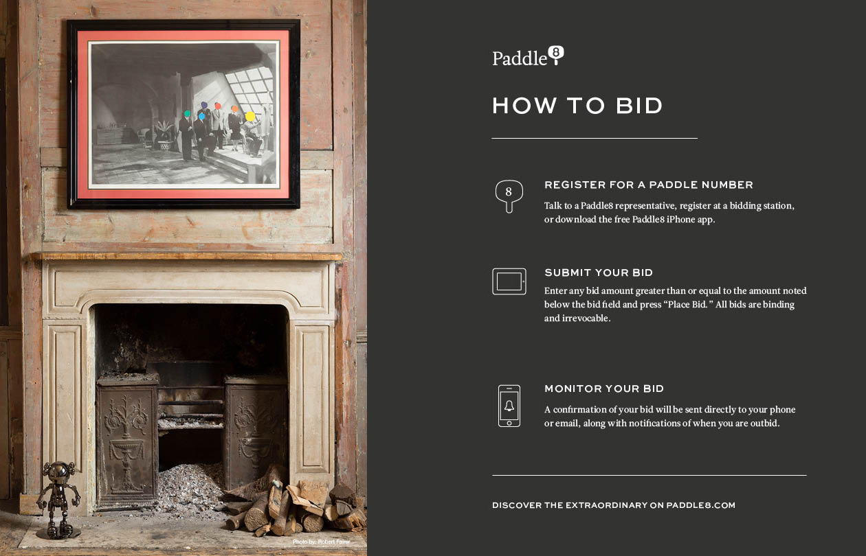 Print ad for Paddle8