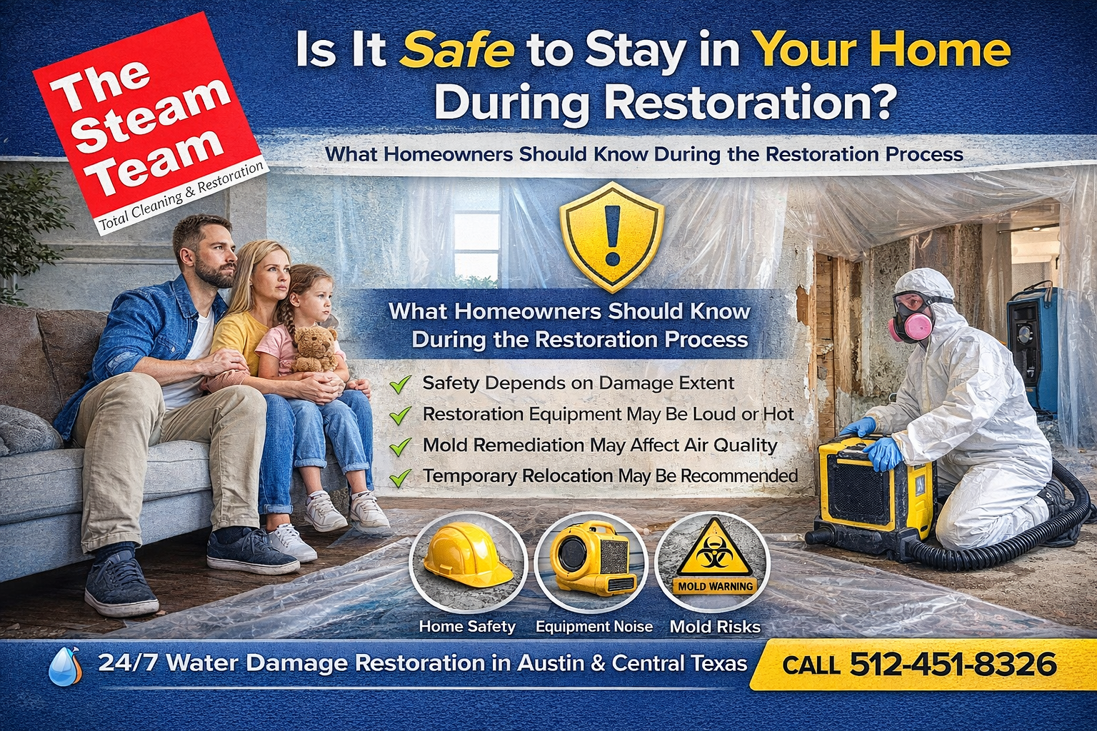 Is It Safe to Stay in Your Home During Restoration?