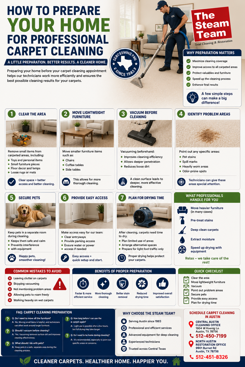How to Prepare Your Home for Professional Carpet Cleaning