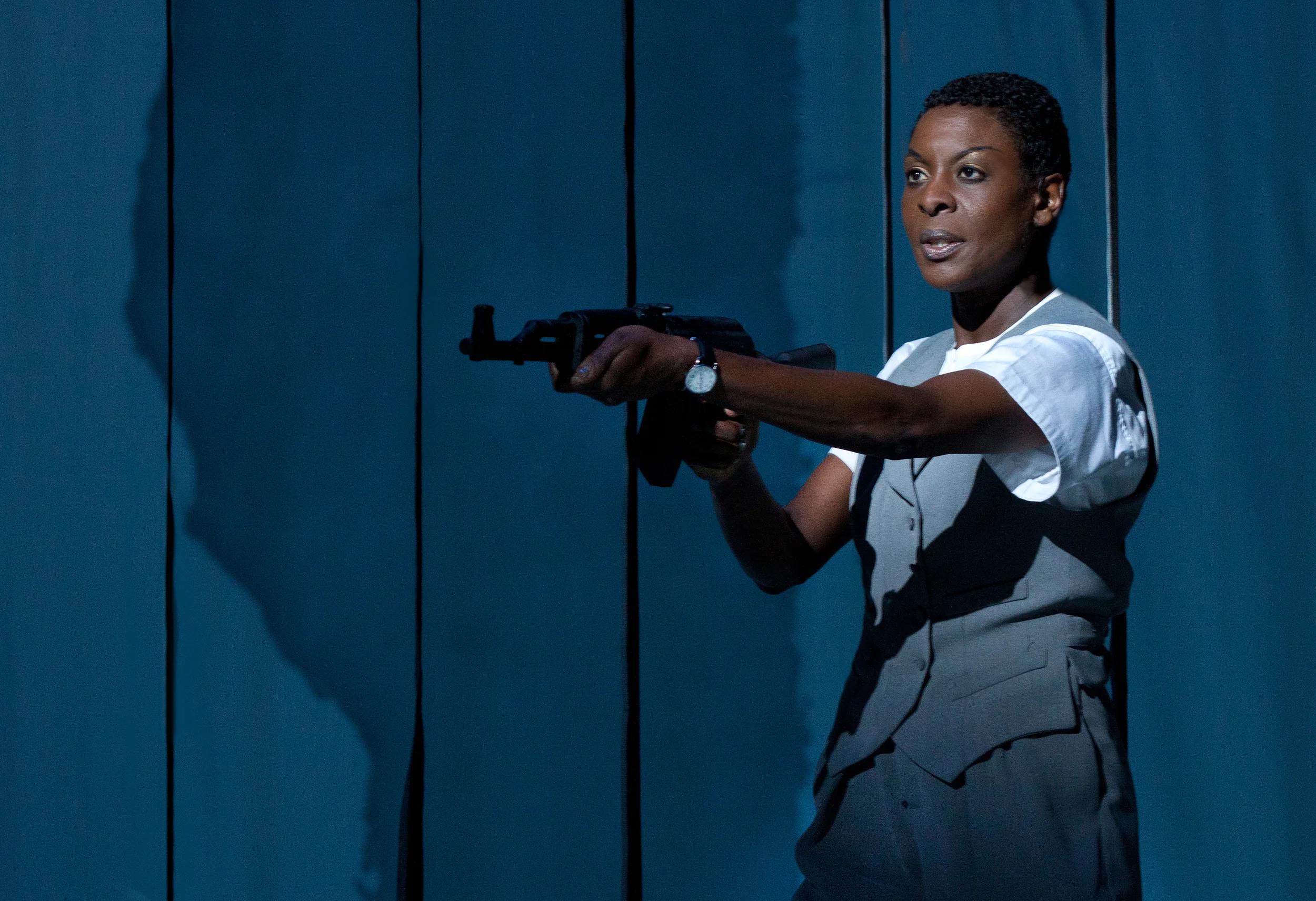 Act 3, Sc. 2B: Trial/Prison, the Prosecutor, Helga Davis