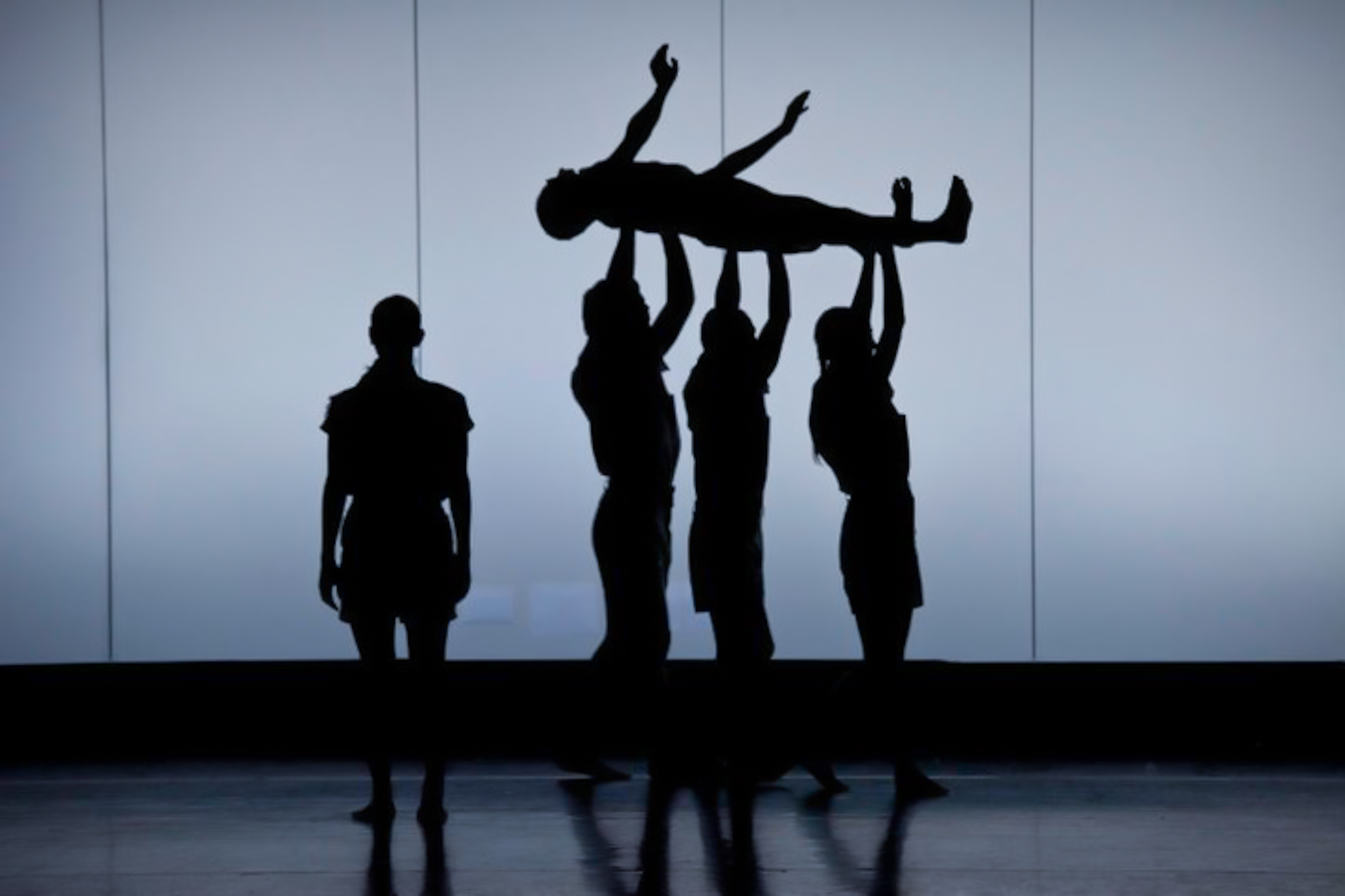 Commissioned by the Guggenheim Museum / Works & Process and presented in an evening of works by Andrew Ondrejcak, Derrick Ryan Claud Mitchell, Jason Akira Somma and Marianna Kavallieratos; curated by American director Robert Wilson. 